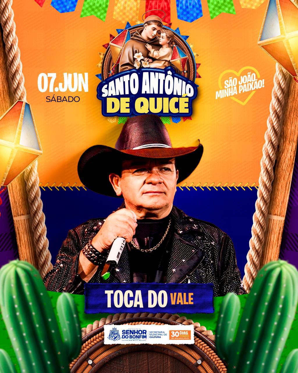 Toca do Vale vai comandar a animação no Santo Antônio de Quicé, em Senhor do Bonfim