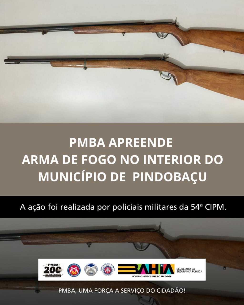 Pindobaçu: PM realiza  apreensão de arma de fogo/ Apreensão de arma branca