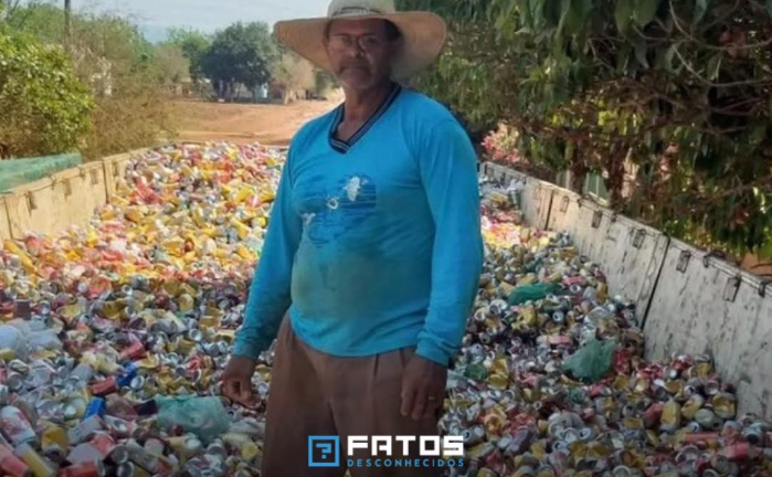 Catador de latinhas doa 140 mil para hospital do câncer