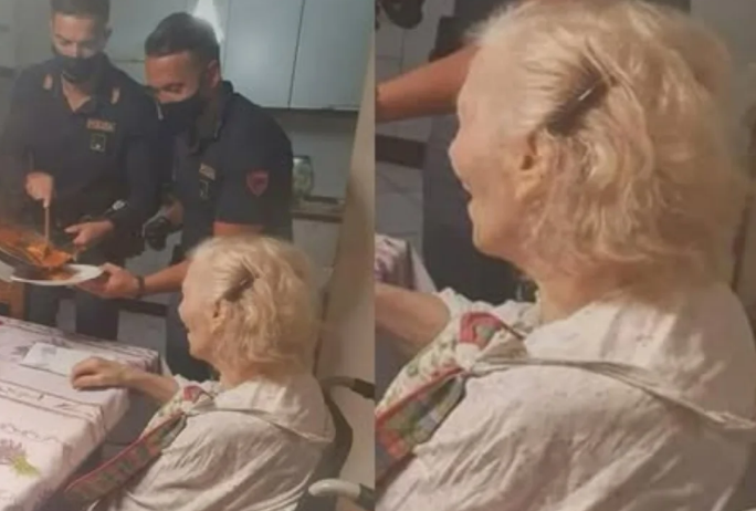 Sozinha e com fome mulher chama a policia na Itália