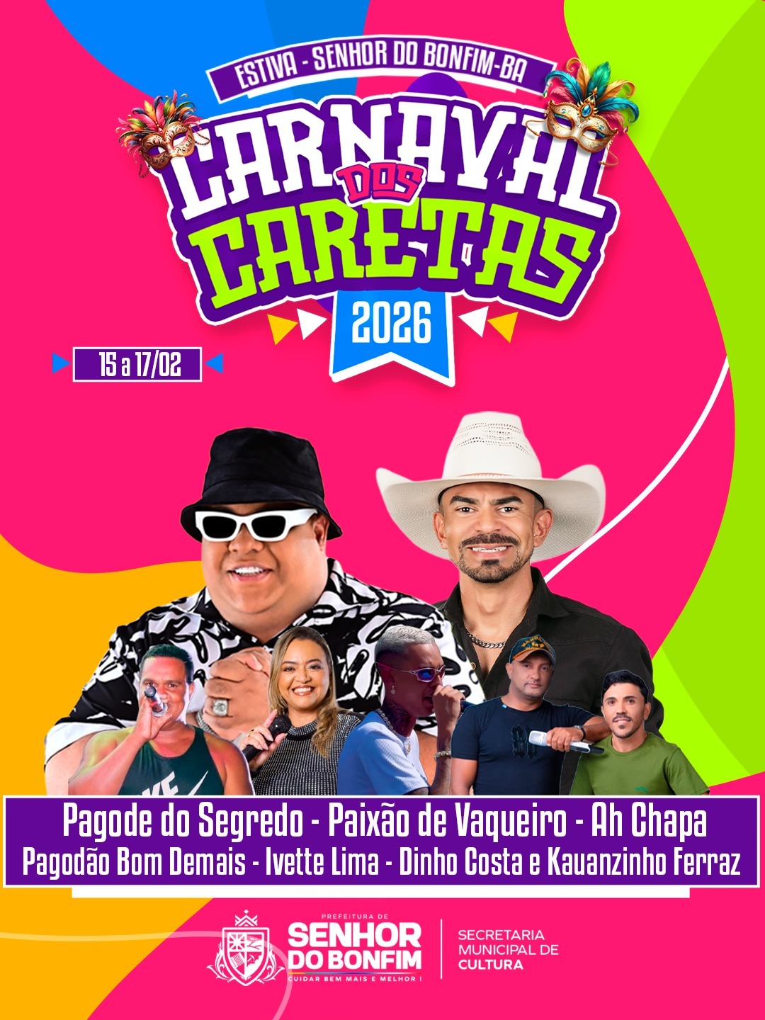 Carnaval dos Caretas 2026 vai movimentar Estiva com tradição e grandes atrações