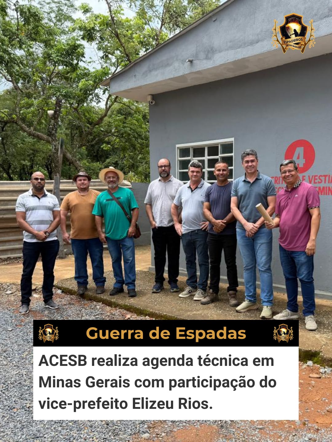 Associação Cultural dos Espadeiros de Senhor do Bonfim (ACESB) cumpriu agenda em Minas Gerais