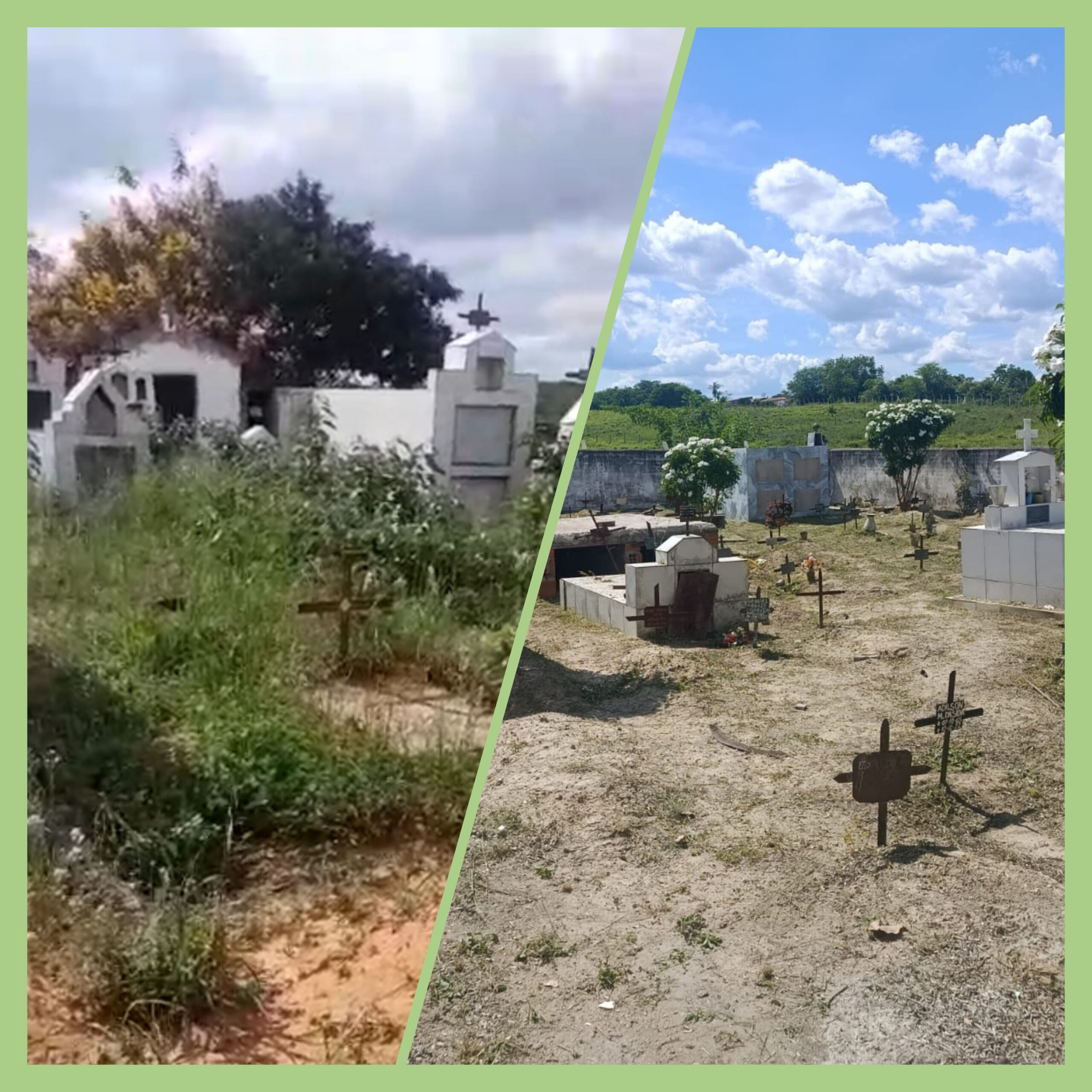 Prefeitura atende moradores e realiza limpeza de cemitério em Umburanas