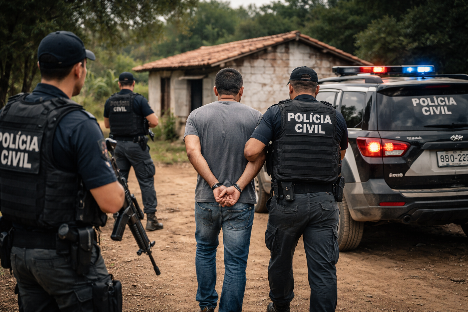 Polícia Civil cumpre mandado e prende suspeito de homicídio qualificado em Cansanção