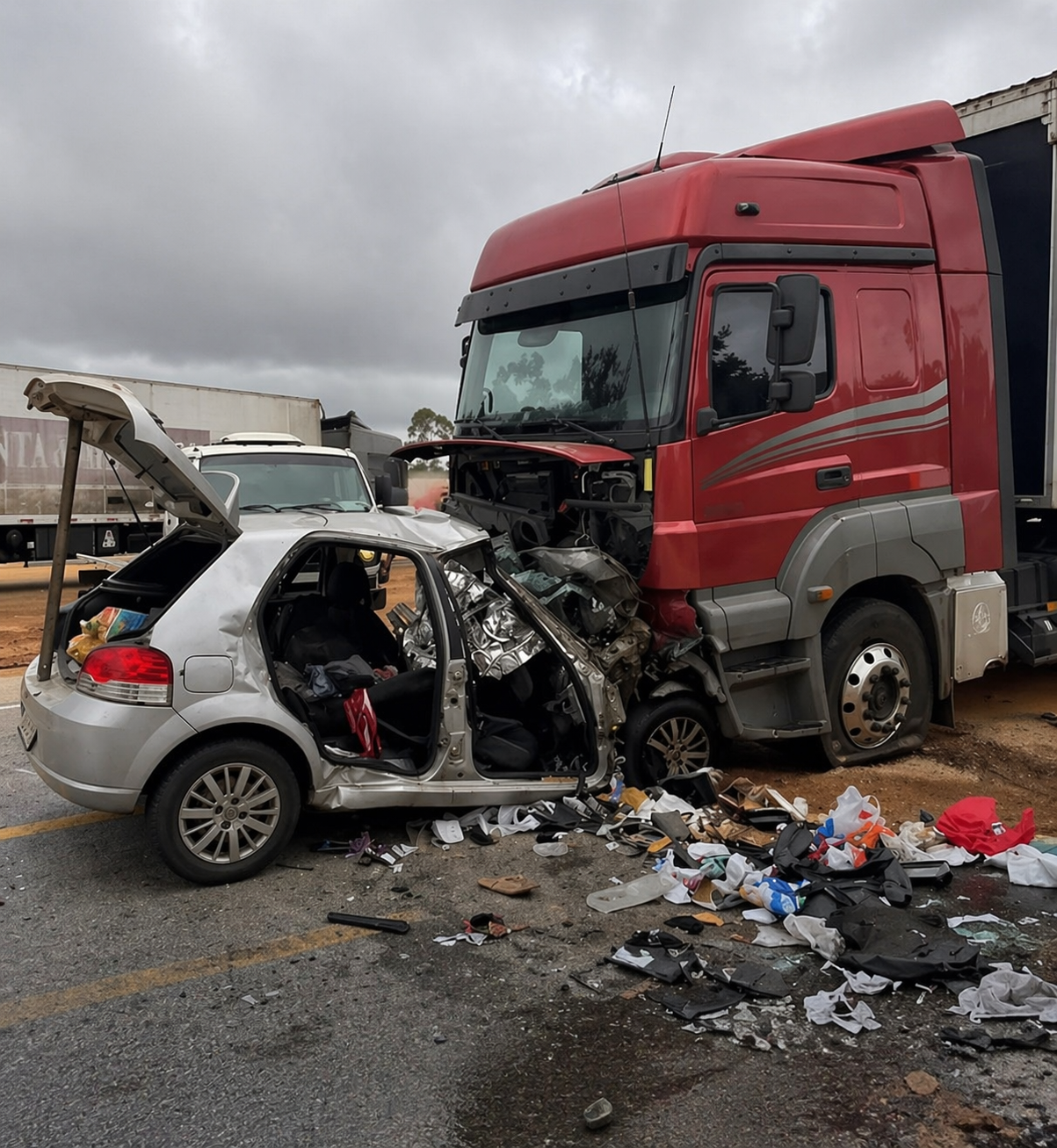 Tragédia na BR-251: seis pessoas da mesma família morrem em grave acidente no Norte de Minas