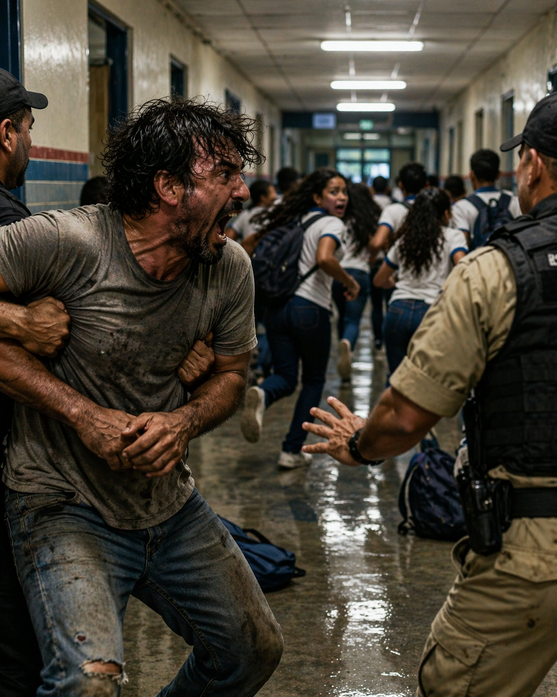 Homem surta e invade escola em Casa Nova