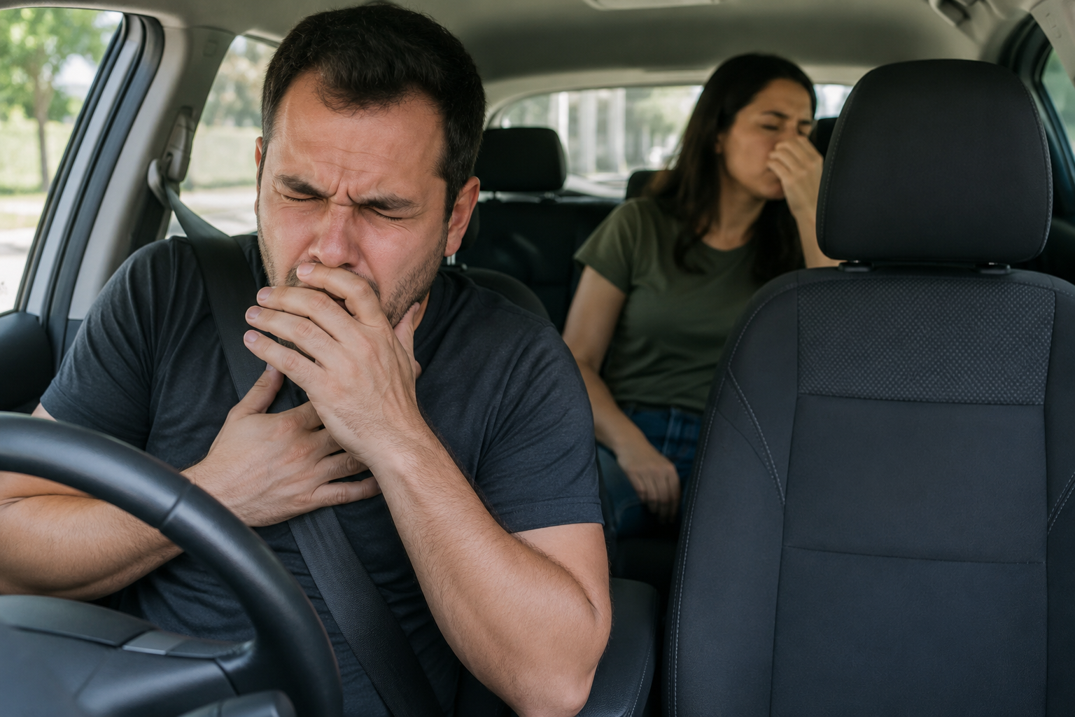 Motorista de aplicativo passa mal após passageira soltar gases dentro do carro em Minas Gerais