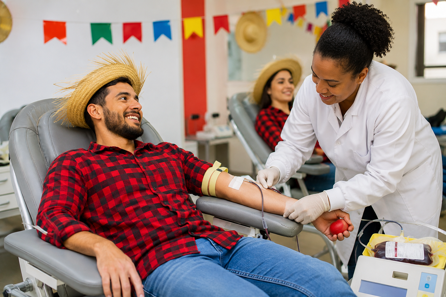 Hemoba reforça campanha para doação de sangue durante o São João