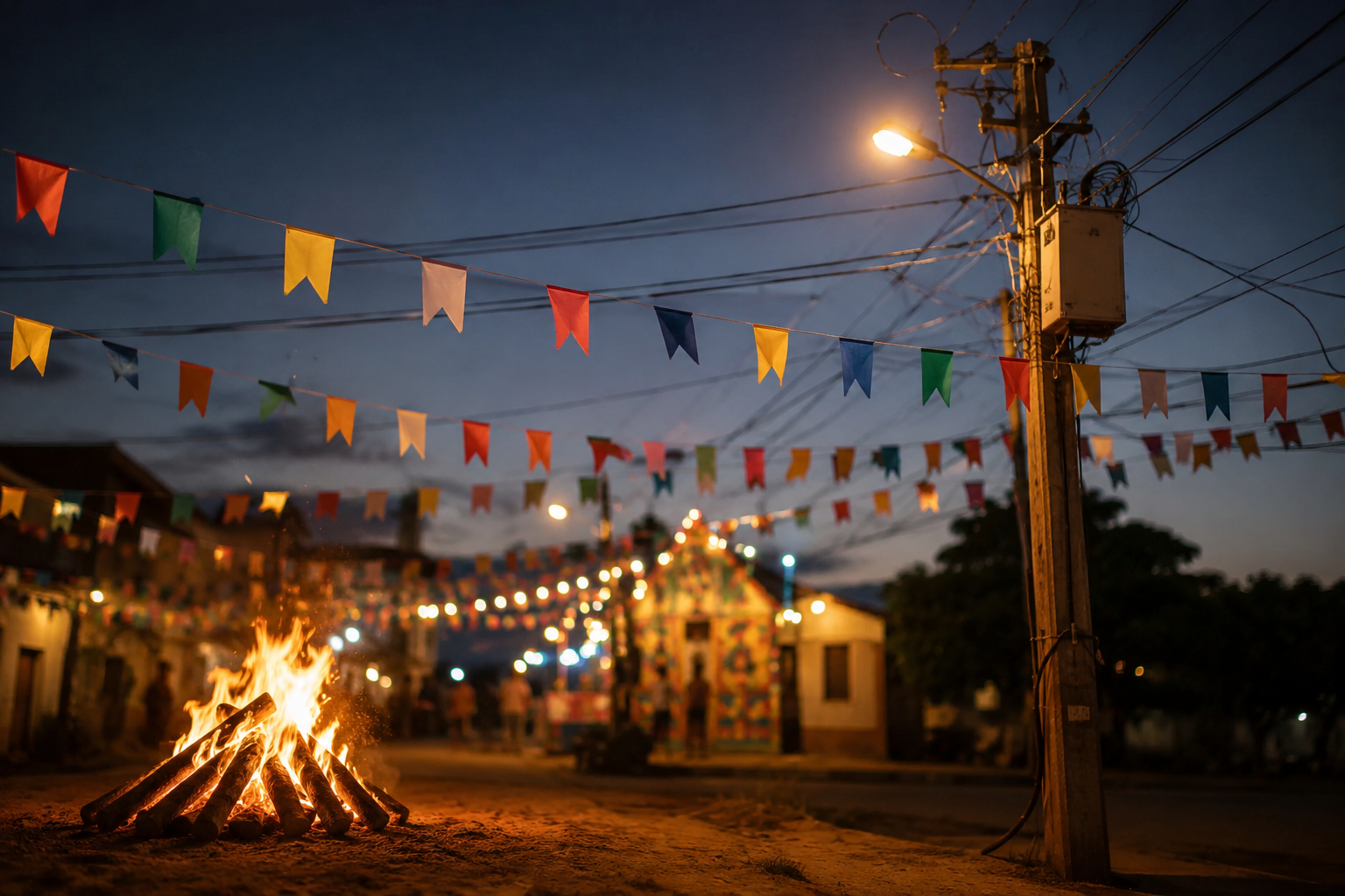 Neoenergia Coelba alerta para riscos com a rede elétrica durante os festejos juninos