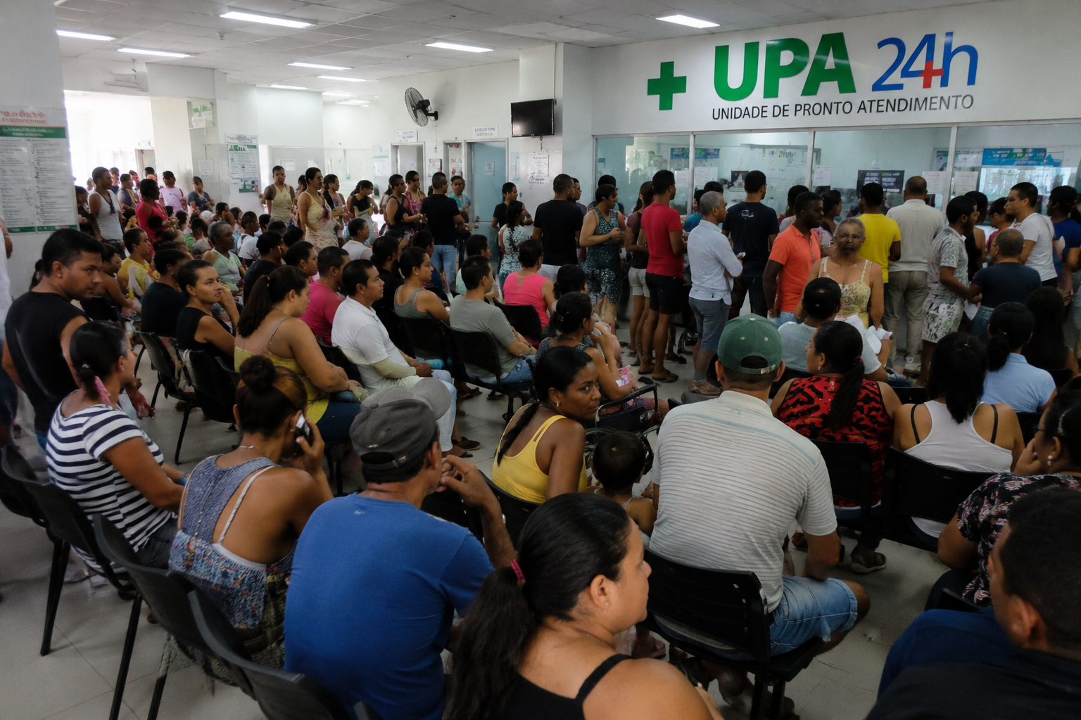 UPA de Senhor do Bonfim enfrenta superlotação com pacientes de cidades vizinhas
