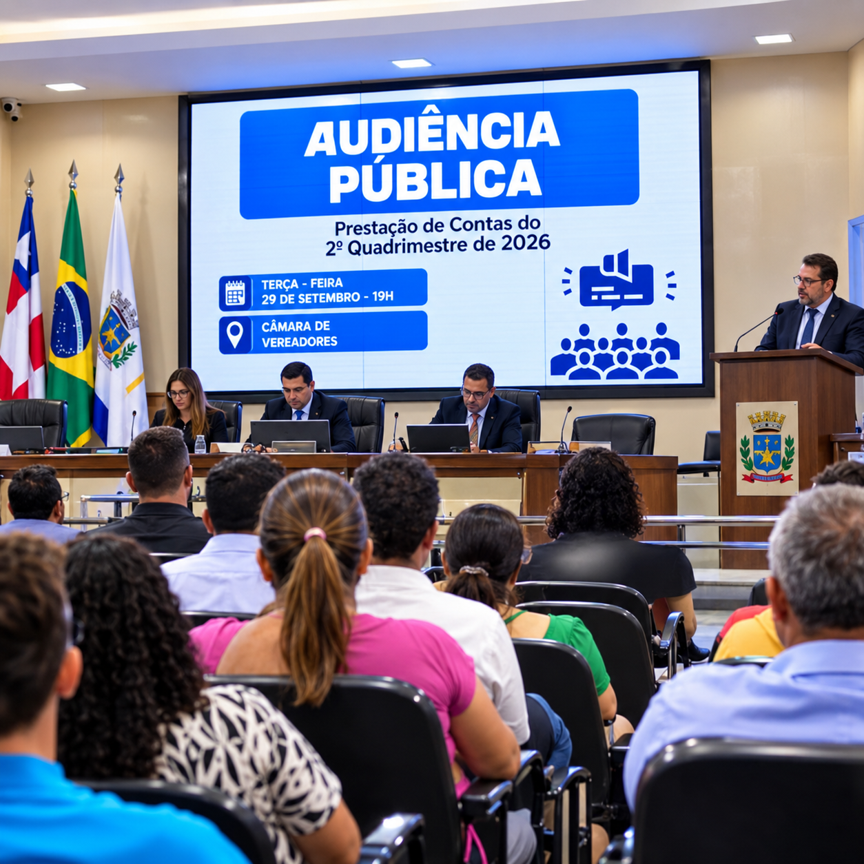 Senhor do Bonfim realiza audiência pública para prestação de contas do 2º quadrimestre de 2026