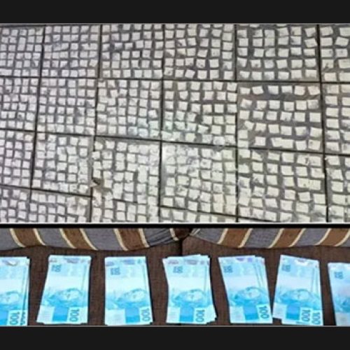 843 porções de cocaína e R$ 10 mil em notas falsas são apreendidos pela PM em Monte Santo