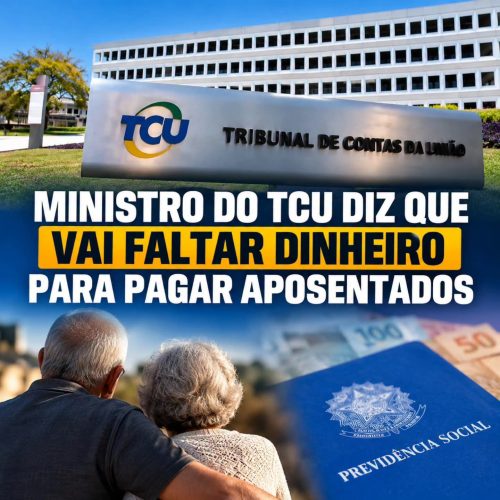 Ministro do TCU alerta para risco de falta de recursos para pagar aposentadorias no Brasil