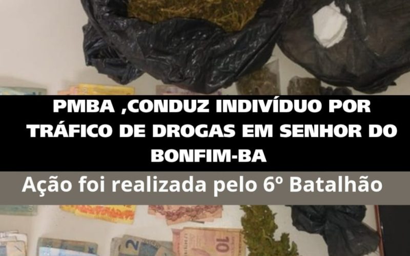 BONFIM:Polícia conduz homem por tráfico de Drogas