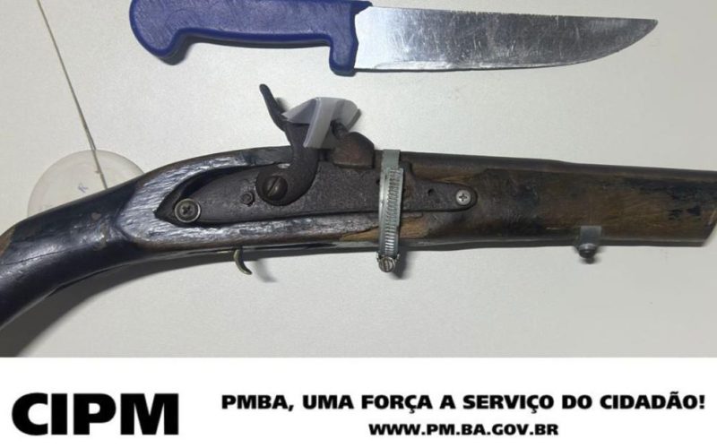 Campo Formoso: Polícia efetua prisão por porte ilegal de arma de fogo
