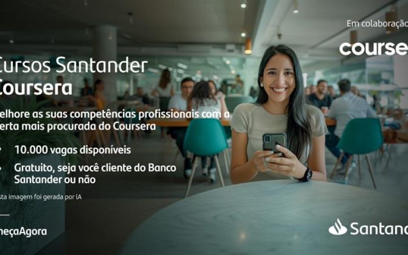Baianos podem concorrer a 10 mil vagas gratuitas do Santander