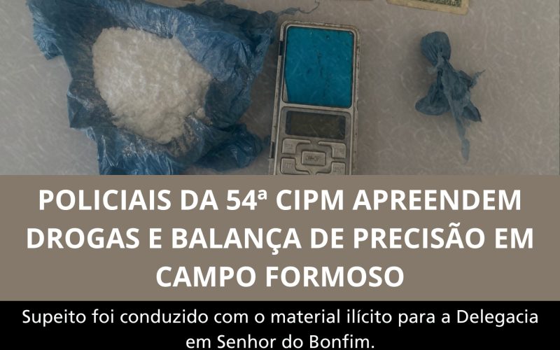 Campo Formoso:Polícia combate tráfico de Drogas