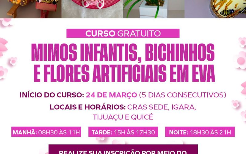 Prefeitura de Senhor do Bonfim oferece curso gratuito de artesanato em EVA