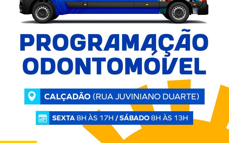 Odontomóvel de Senhor do Bonfim oferecerá atendimento odontológico gratuito no Calçadão nesta sexta e sábado, dias 28 e 29 de março