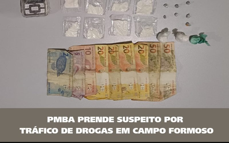 PM combate  Tráfico de drogas em Campo Formoso