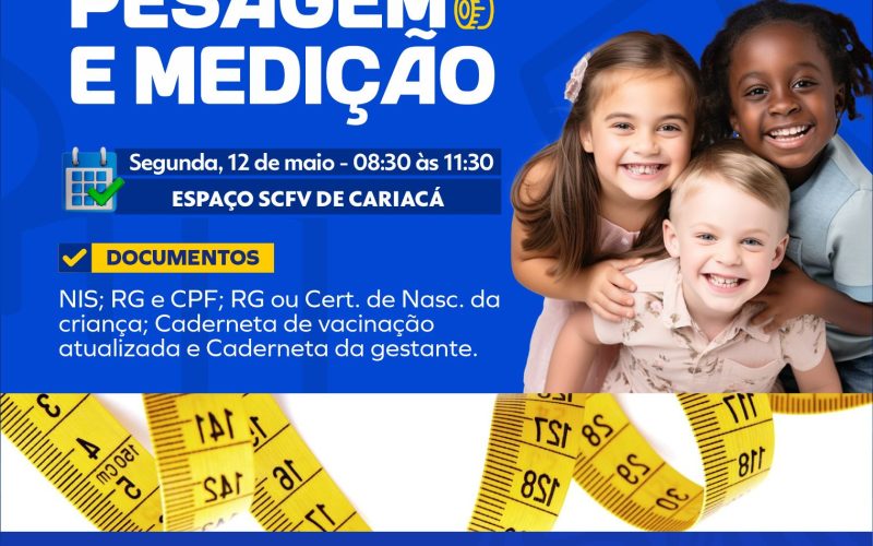 Prefeitura de Senhor do Bonfim realiza ação de pesagem e medição para beneficiários do Bolsa Família no povoado de Cariacá na segunda (12)