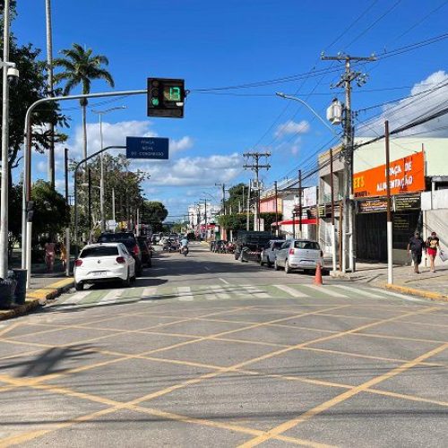 Trânsito: Centro de Bonfim sofre interdições de vias para manutenção de sinalização