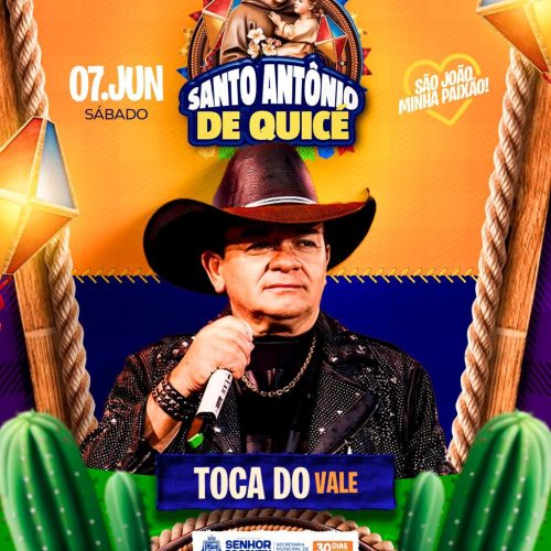 Toca do Vale vai comandar a animação no Santo Antônio de Quicé, em Senhor do Bonfim