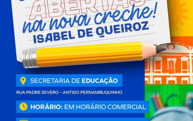 Começam hoje, as matrículas para a MAIOR e Mais Nova Creche de Bonfim e Região.