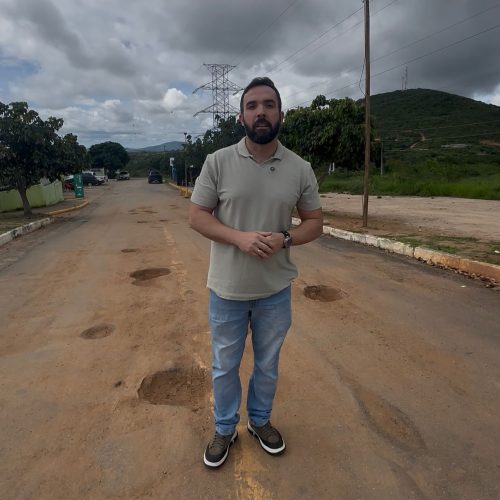 Vereador Weslen Aquino protocola indicação ao poder executivo para recuperação asfáltica na entrada da UPA de Senhor do Bonfim