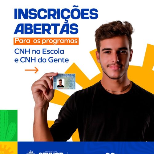 Senhor do Bonfim é contemplado com vagas nos programas “CNH na Escola” e “CNH da Gente”