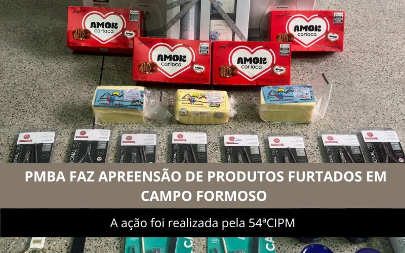 Prisão por furto em Campo Formoso