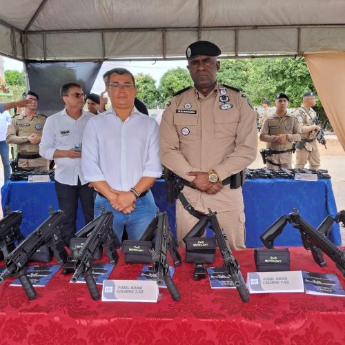 Sexto Batalhão de Polícia Militar de Senhor do Bonfim recebe novas viaturas e armamentos