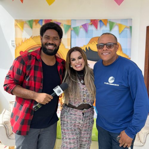 Coluna Vip: Raquel  Conceição e equipe da Tv