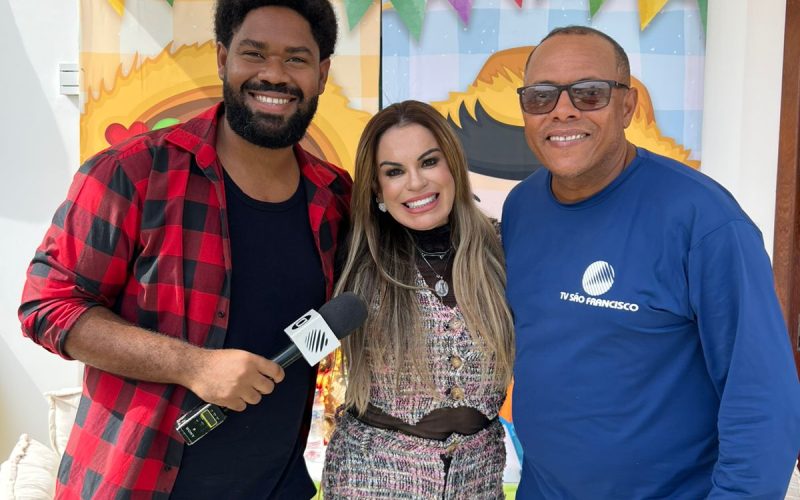 Coluna Vip: Raquel  Conceição e equipe da Tv