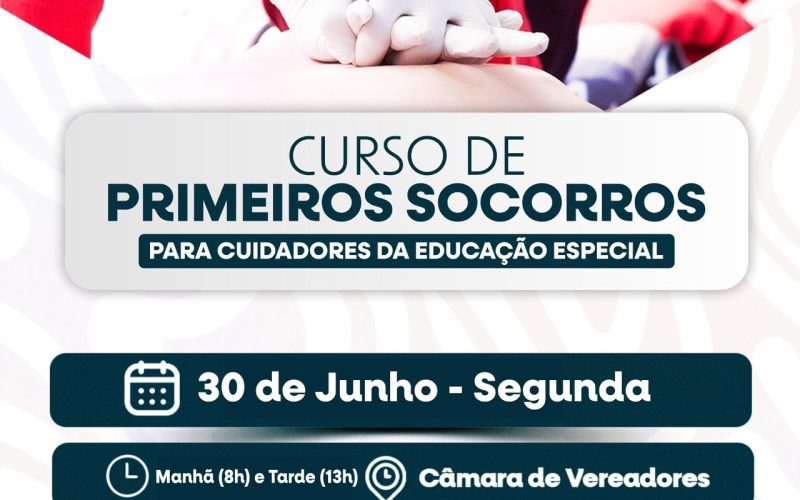 Prefeitura de Filadélfia promove curso de Primeiros Socorros para cuidadores da Educação Especial