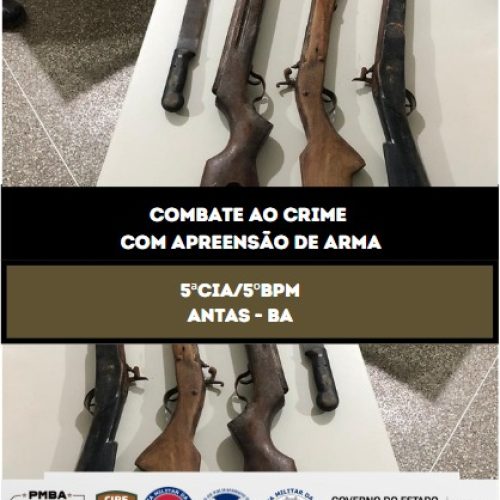 Flagrante por porte ilegal de arma de fogo e ameaça