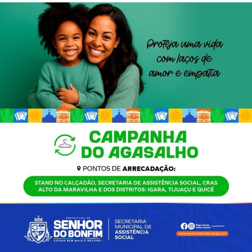 Prefeitura de Senhor do Bonfim inicia Campanha do Agasalho 2025