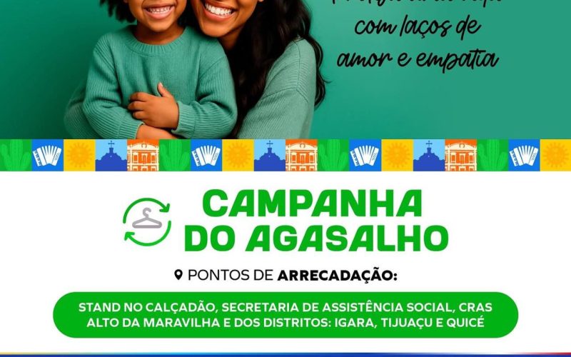 Prefeitura de Senhor do Bonfim inicia Campanha do Agasalho 2025