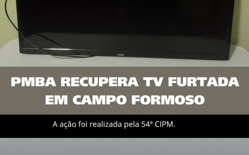 Recuperação de objeto proveniente de Furto pela PM em Campo Formoso