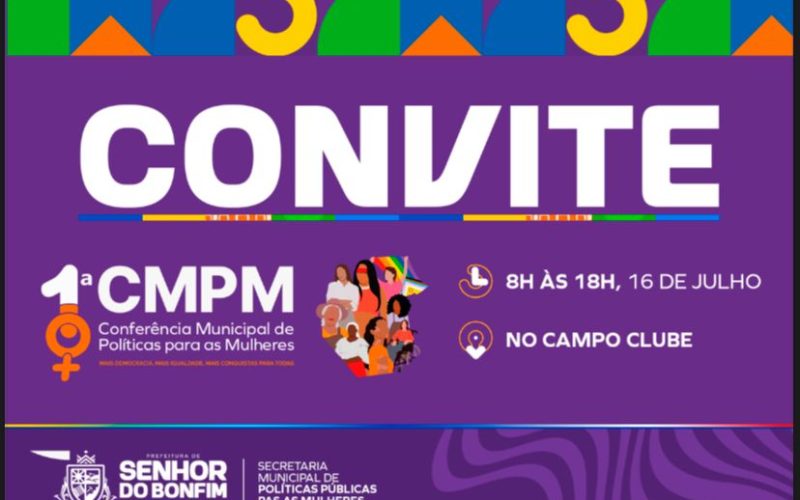 Participe da 1ª Conferência Municipal de Políticas para as Mulheres – CMPM!