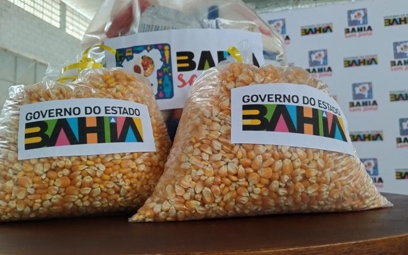 Governo da Bahia entrega milho para ração animal e reforça apoio a agricultores familiares afetados pela seca em Senhor do Bonfim