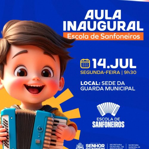 Pioneirismo: Prefeitura de Senhor do Bonfim inicia aulas da Escola de Sanfoneiros, nesta segunda (14)