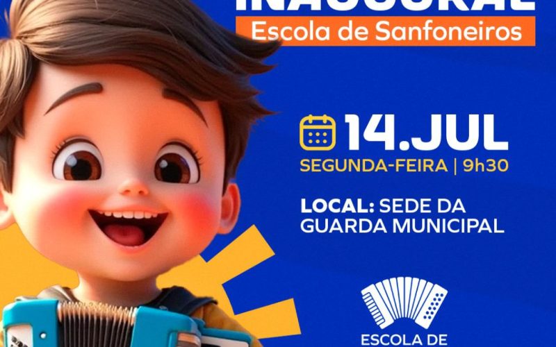 Pioneirismo: Prefeitura de Senhor do Bonfim inicia aulas da Escola de Sanfoneiros, nesta segunda (14)