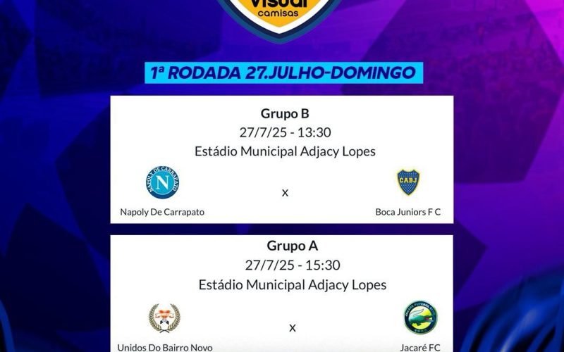 Abertura oficial do Campeonato Municipal de Filadélfia 2025 acontece neste domingo, 27 de julho