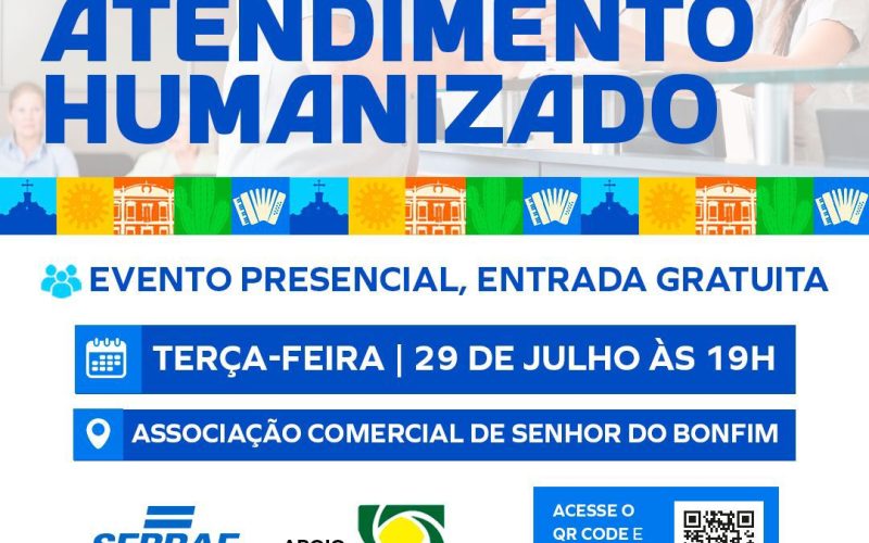 Prefeitura de Senhor do Bonfim realiza palestra sobre Atendimento Humanizado em parceria com o Sebrae