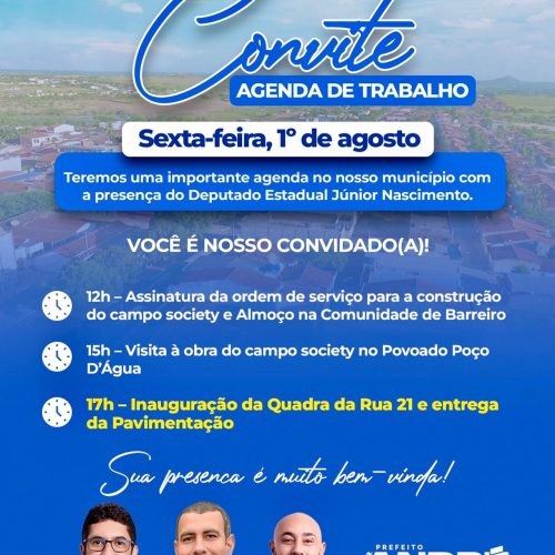 Filadélfia promove agenda de ações nesta sexta-feira!