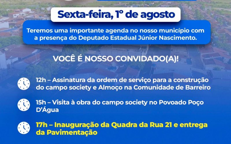Filadélfia promove agenda de ações nesta sexta-feira!