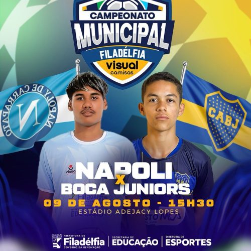 Categoria Juvenil do Campeonato Municipal de Filadélfia estreia neste sábado com grandes jogos
