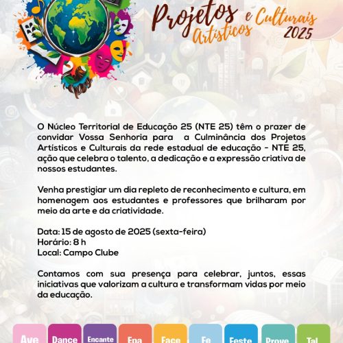 Premiação dos Melhores Alunos – Projetos Artísticos e Culturais