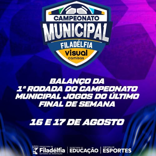 Campeonato Municipal de Filadélfia movimenta fim de semana com grandes jogos